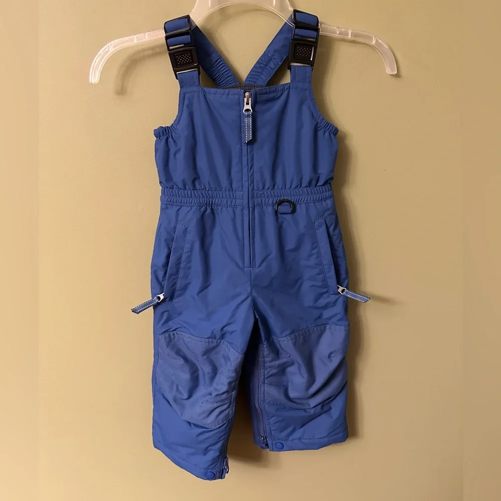 Lands End Blue Toddler Boys Snow Overalls Size 2T